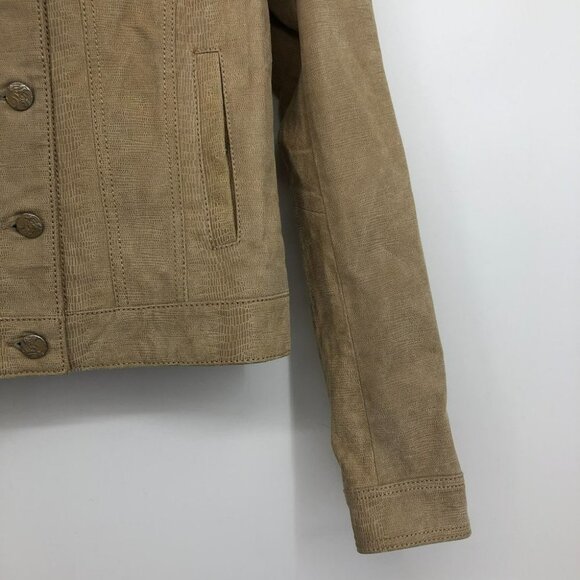 (NWT) Danier/Blink Tan Genuine Leather Jacket - Picture 5 of 16